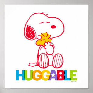 Poster cacahuètes   Snoopy & Woodstock Huggable