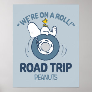 Poster cacahuètes   Snoopy & Woodstock Road Triage
