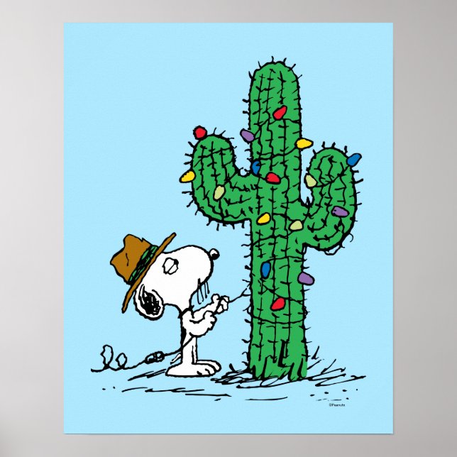 Poster cacahuètes | Spike's Holiday Cactus (Devant)