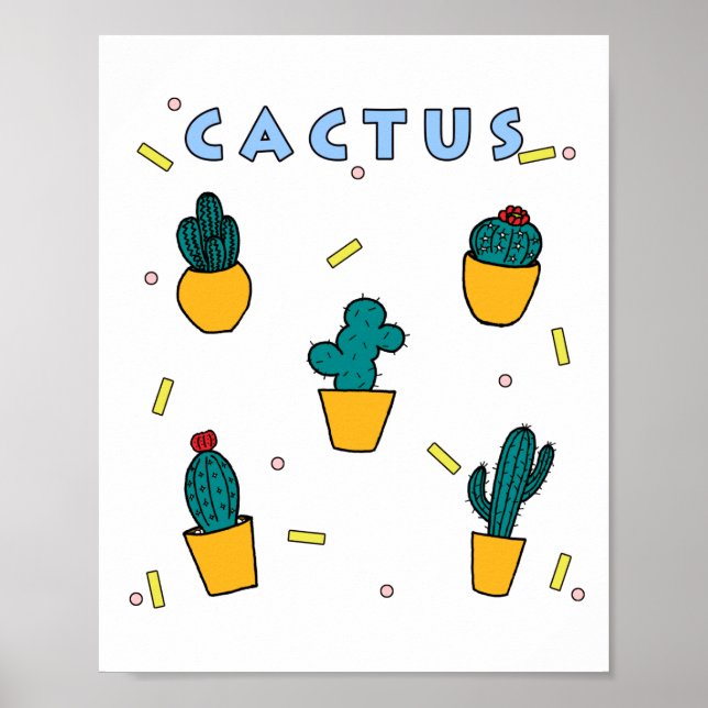 Poster Cactus (Devant)