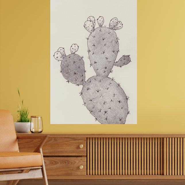 Poster Cactus du désert (Salon 2)