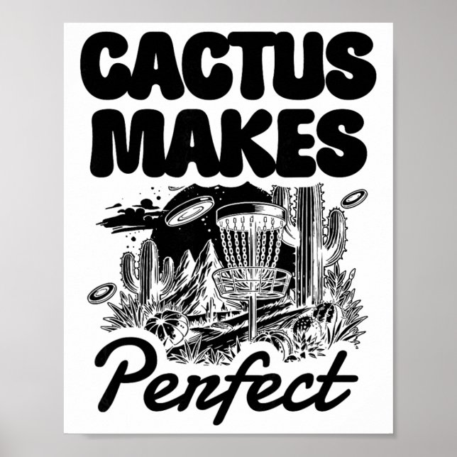 Poster Cactus Makes Perfect Disc Golf Adventure  (Devant)