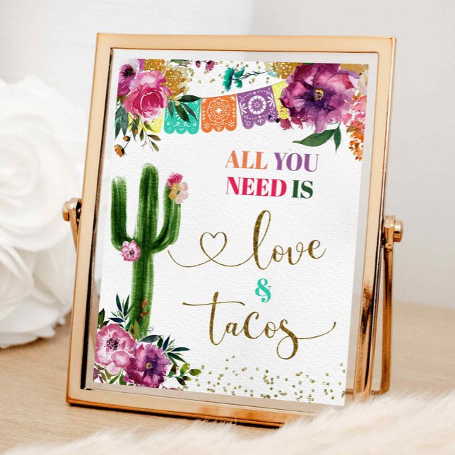Poster Cactus mexicain tout ce dont vous avez besoin est  (Créateur téléchargé)