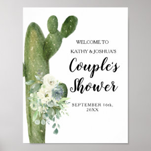 Poster Cactus Taco 'bout Love Accueil de la douche de cou