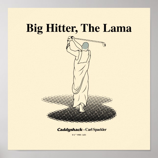 Poster Caddyshack | Big Hitter, Le Lama (Devant)