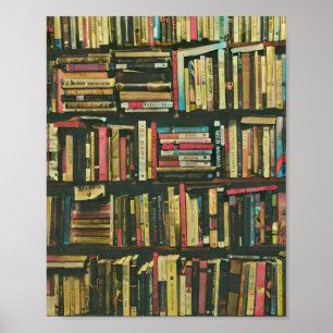 Poster cadeau amoureux de bibliothèque cool