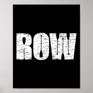 Poster Cadeau amusant de rameur en détresse cool pour H