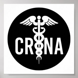 Poster Cadeau anesthésiste certifié CRNA