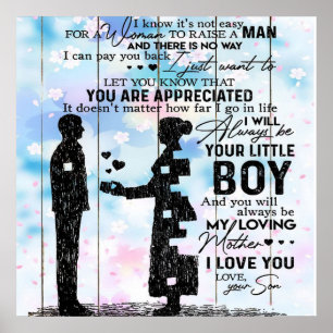 Poster Cadeau customisé Pour Maman, Citations Mignonnes P