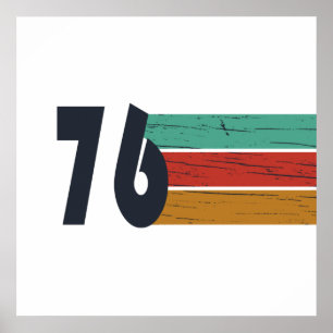 Poster Cadeau d'anniversaire 50 ans millésime 1976