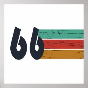 Poster Cadeau d'anniversaire 60 ans né en 1966