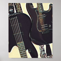 cadeau d'anniversaire guitariste vintage