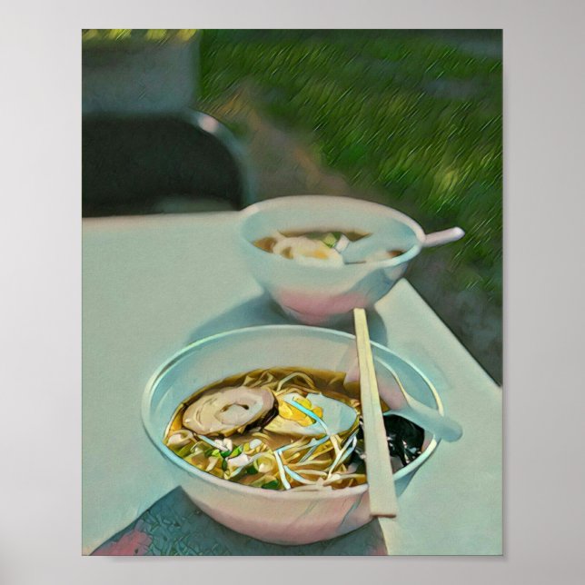 Poster cadeau d'anniversaire Ramen (Devant)