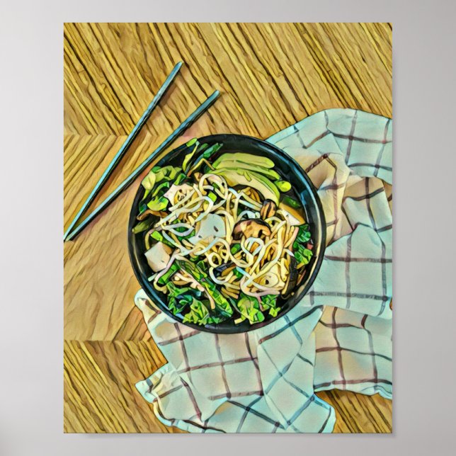 Poster cadeau d'anniversaire Ramen (Devant)