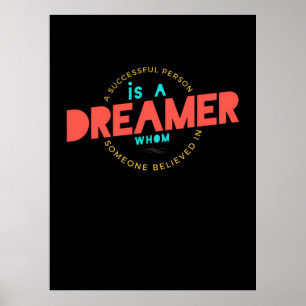 Poster Cadeau D'Anniversaire Une Personne Réussie Est Un 