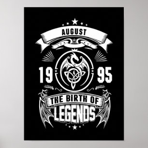 Poster Cadeau d'août 1995 La Naissance Des Légendes
