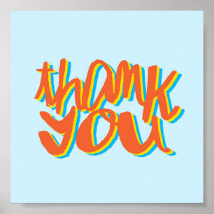 Poster Cadeau d'art Merci