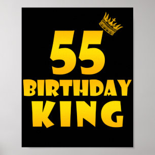Poster Cadeau de 55e anniversaire pour 55 ans Anniversair