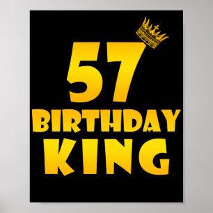 Poster Cadeau de 57e anniversaire pour 57 ans Anniversair
