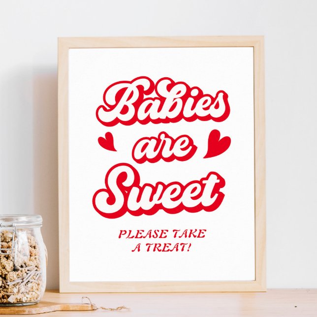 Poster Cadeau de Baby Shower de la Saint-Valentin (Créateur téléchargé)