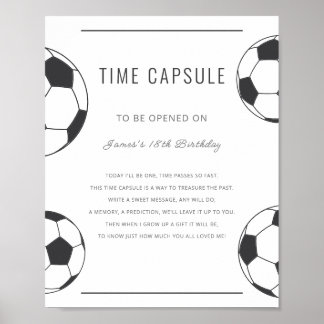 Poster Cadeau de capsule temporelle d'anniversaire de foo