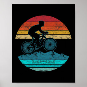 Poster Cadeau de cyclisme pour cyclistes de montagne de s