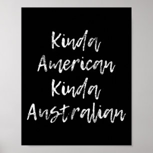 Poster Cadeau de double citoyenneté australien américain