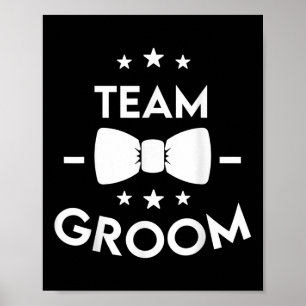 Poster Cadeau de la fête de mariage de l'équipe