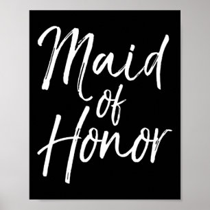 Poster Cadeau De La Fête De Mariage Mariage Pour Femme De