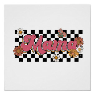 Poster Cadeau de la fête des mères   Flower Mama