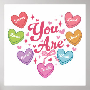 Poster Cadeau de la Saint-Valentin Tu es mon amour