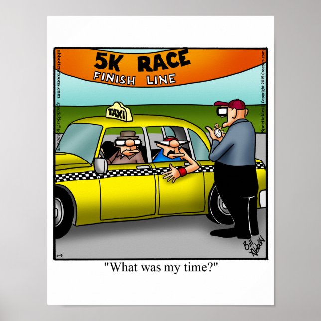 Poster Cadeau de l'affiche de l'Humour de course de 5K (Devant)