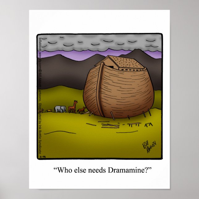 Poster cadeau de l'Humour d'arche de Noah (Devant)