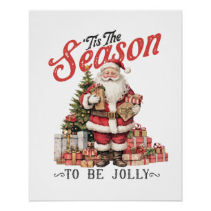 Poster Cadeau De Noël C'Est La Saison