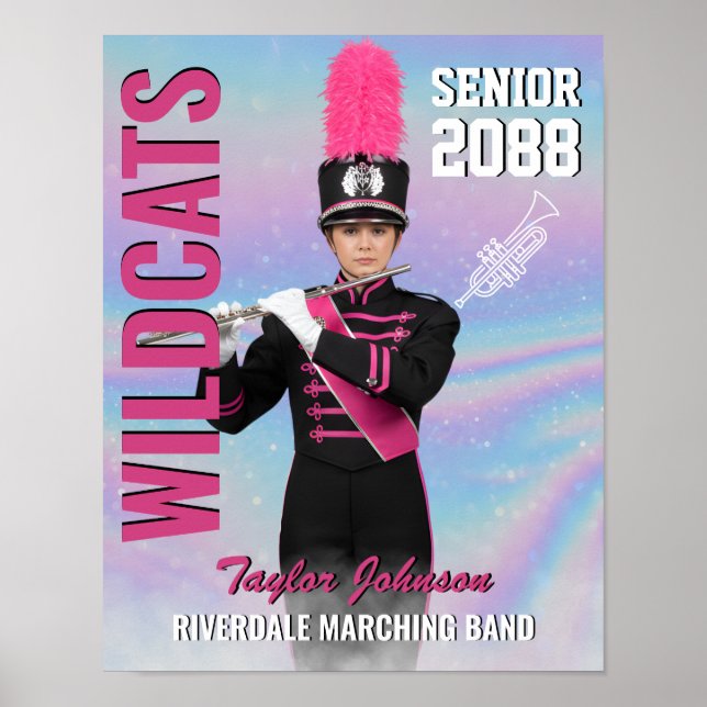 Poster Cadeau de photo personnalisé pour la fanfare des a (Devant)