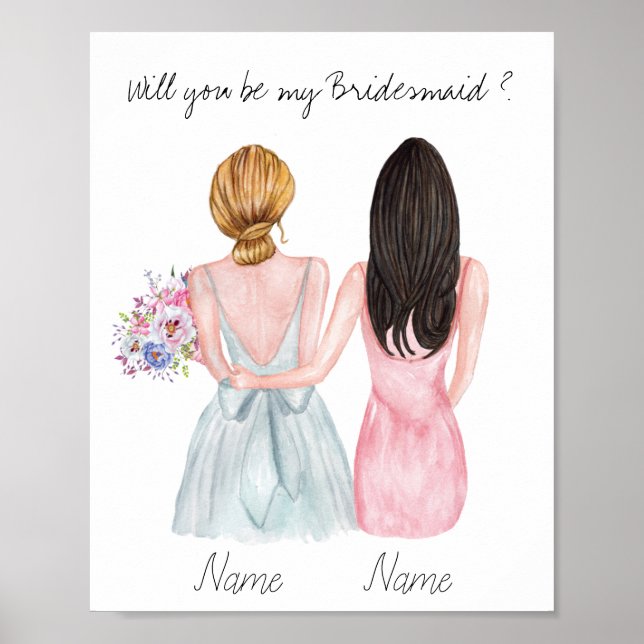 Poster Cadeau de proposition d'aide d'accueil personnalis (Devant)
