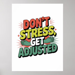 Poster Cadeau de Réglage du Dos pour Soulager le Stress C