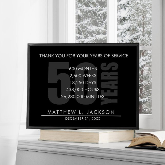 Poster Cadeau de retraite ou d'amortissement salarié (Créateur téléchargé)