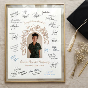 Poster Cadeau de souvenir de signature d'invité de remise