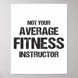 Poster Cadeau drôle de professeur de gym Fitness Bodybuil