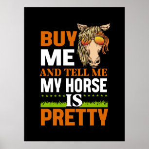 Poster Cadeau équestre   Achetez-Moi Et Dites-Moi