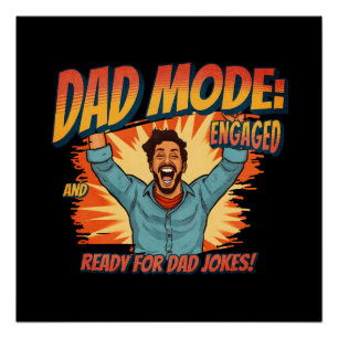 Poster Cadeau fête des pères   Mode papa