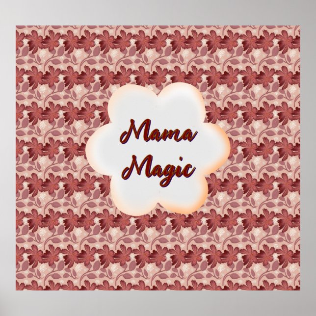 Poster Cadeau floral personnalisé et sur mesure pour la f (Devant)