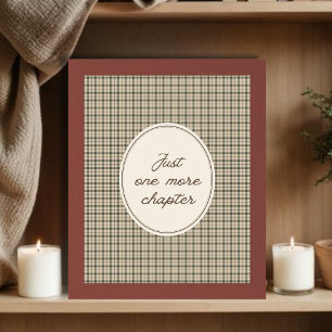 Poster Cadeau Gingham Vintage Élégant pour Amoureux de Li