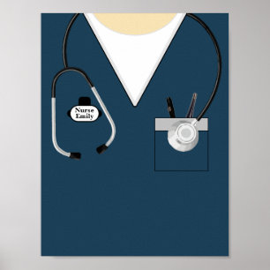 Poster Cadeau infirmière, Diplôme d'études en soins infir