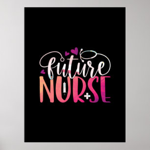 Poster Cadeau infirmière   future infirmière