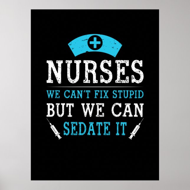 Poster Cadeau infirmière | Infirmières Nous Ne Pouvons Pa (Devant)