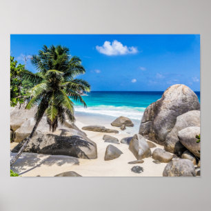 Poster cadeau Mahe Seychelles Carana Beach