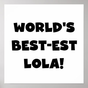 Poster Cadeau noir et blanc de T-shirts du Meilleur-est L