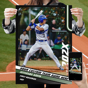 Poster Cadeau personnalisé pour joueur de baseball en ver